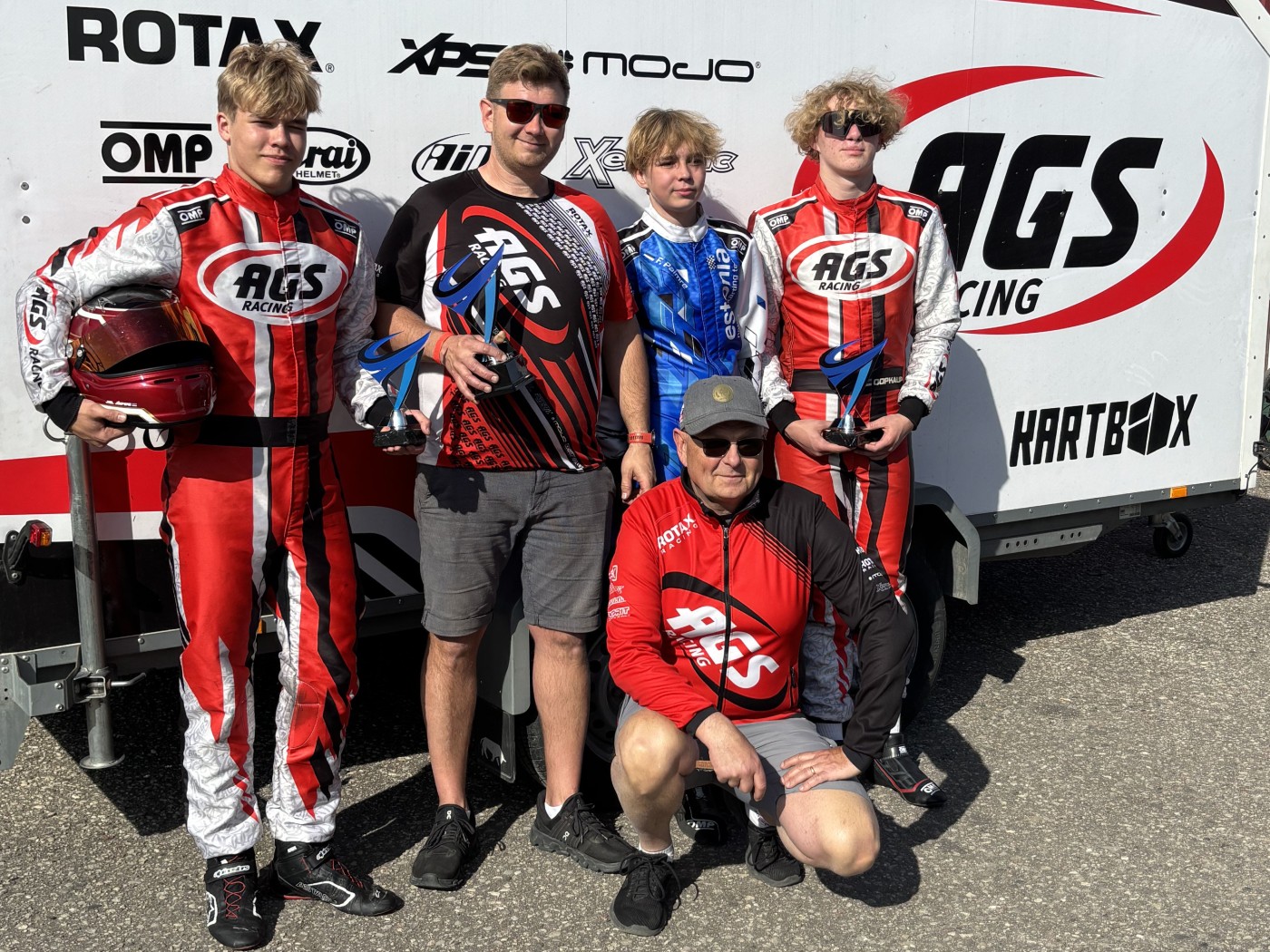 Joel koos AGS Racing Teamiga